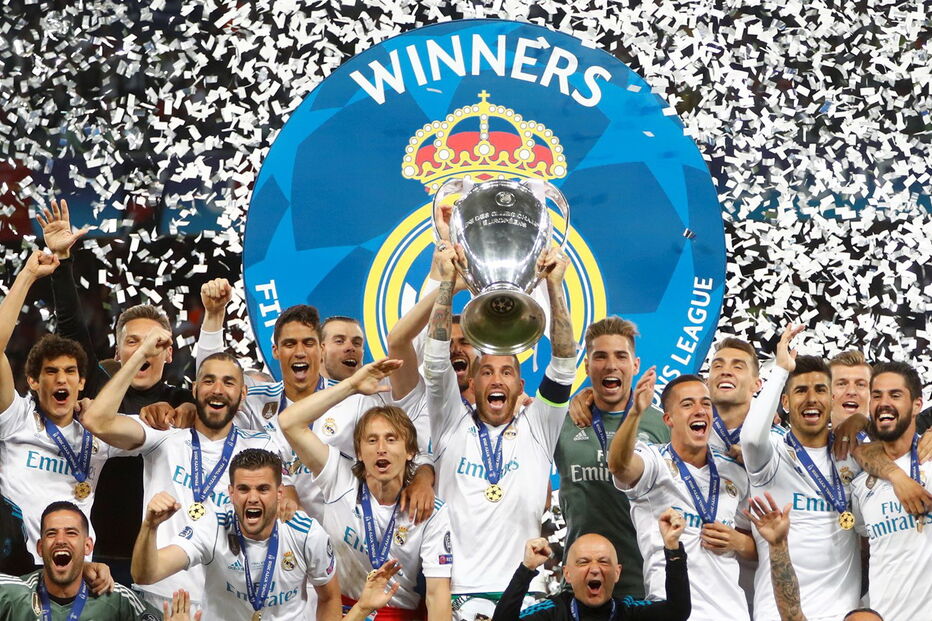 Real Madrid comemora 13º triunfo da Liga dos Campeões