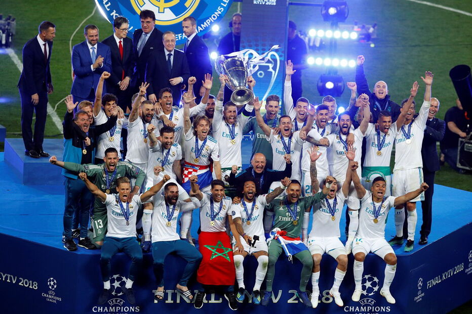 Real Madrid comemora 13º triunfo da Liga dos Campeões	