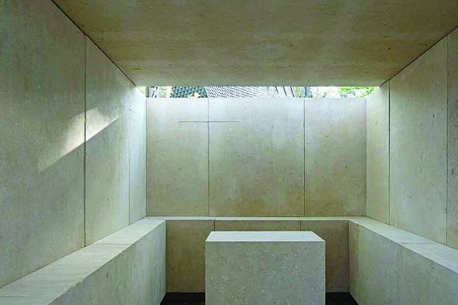 A capela em pedra calcária para o Vaticano