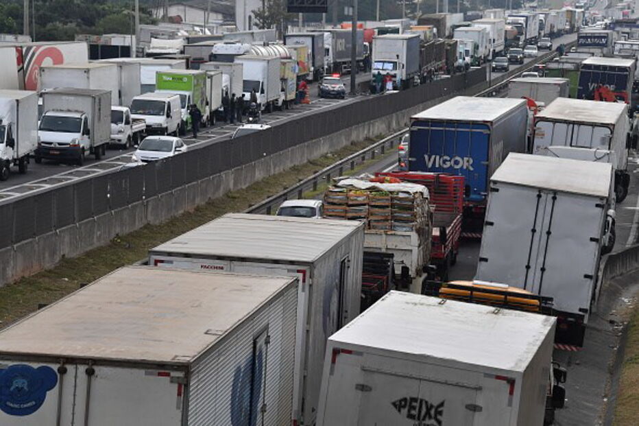 Greve dos camionistas - Brasil