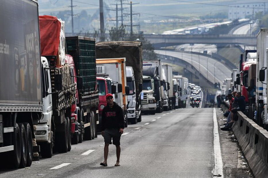 Greve dos camionistas - Brasil
