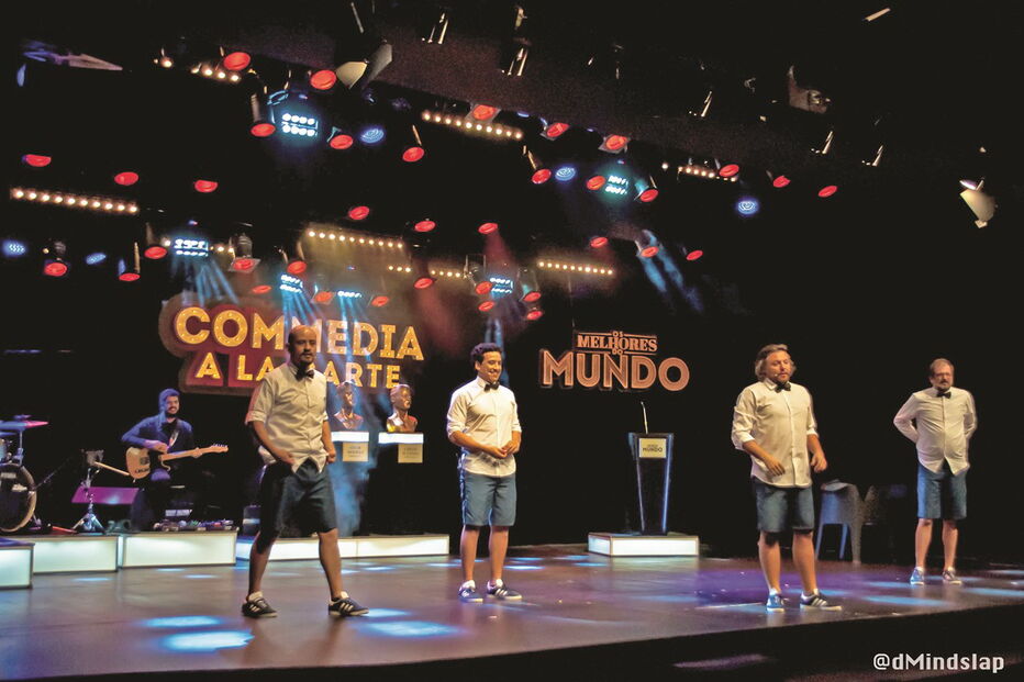 Gustavo Miranda, Marco Gonçalves, César Mourão e Carlos M. Cunha no espetáculo ‘Os Melhores do Mundo’     