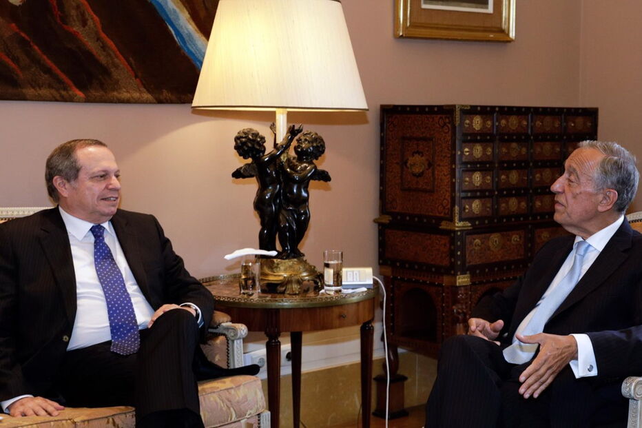 Carlos César na audiência com o Presidente da República