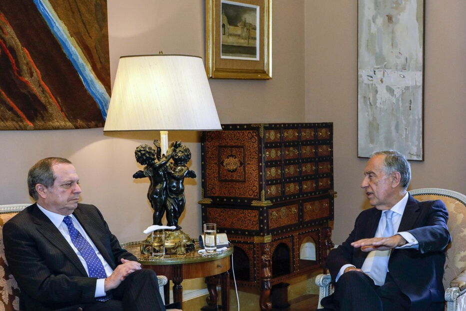 Carlos César na audiência com o Presidente da República