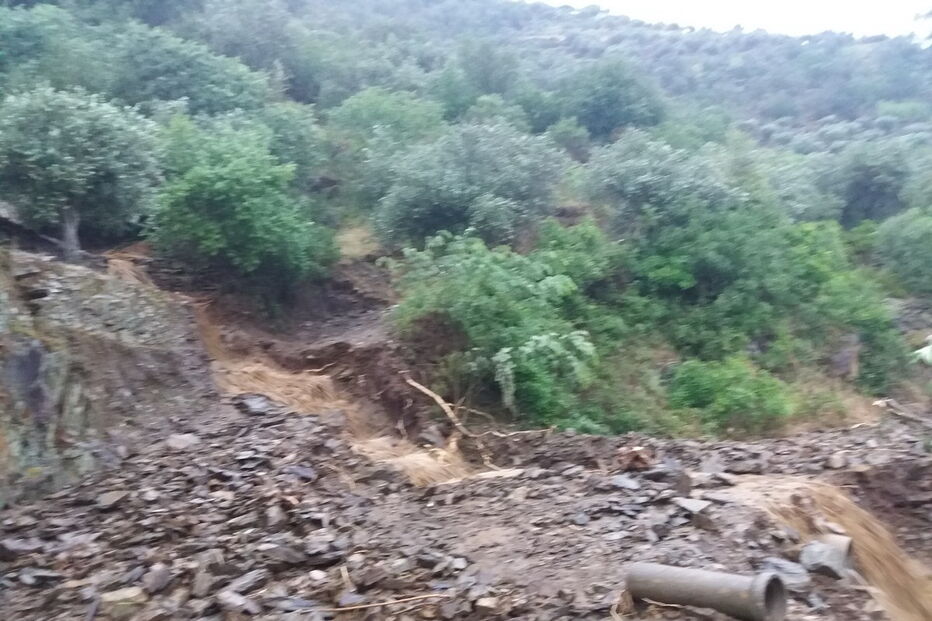 Imagens do mau tempo em São Cristóvão do Douro