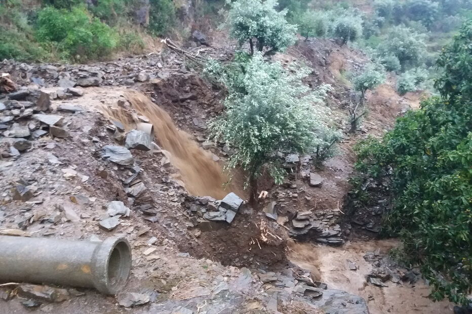 Imagens do mau tempo em São Cristóvão do Douro