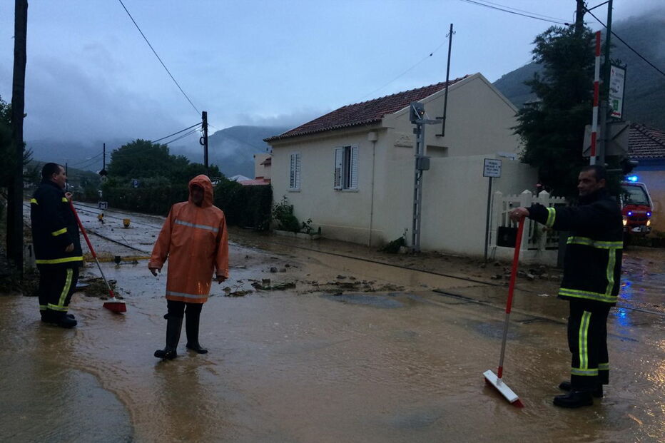 Chuva e granizo provocam inundações e estragos em Pinhão	