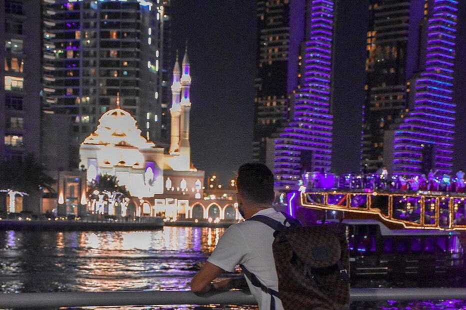 Rafa e Pizzi de férias no Dubai