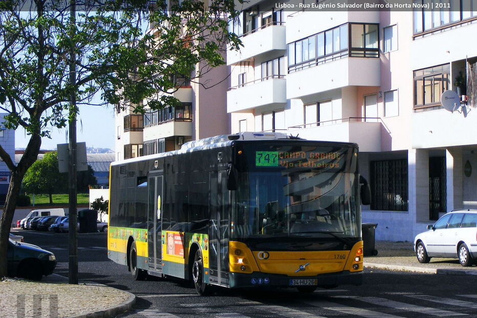 Autocarro da carreira 747 da Carris
