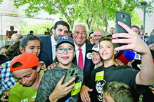António Costa condenou as taxas alfandegárias após o evento ‘abraço verde’, no âmbito do Dia da Criança, em Loulé