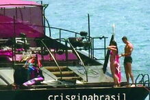 Cristiano Ronaldo com amigos de férias