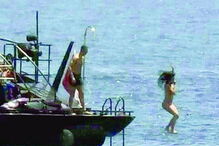 Cristiano Ronaldo com amigos de férias