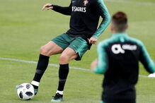 Cristiano Ronaldo na Cidade do Futebol