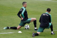 Cristiano Ronaldo na Cidade do Futebol