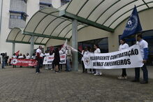 Protesto de enfermeiros em Viseu