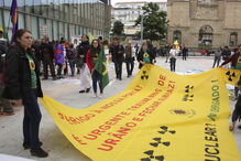 Portugueses e espanhóis juntos em Salamanca em manifestação contra nuclear