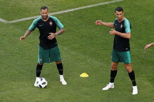 Seleção Nacional no treino de adaptação ao estádio de Sochi, na Rússia