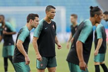 Seleção Nacional no treino de adaptação ao estádio de Sochi, na Rússia