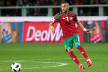 Hakim Ziyech ao serviço da seleção de Marrocos
