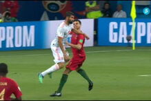 Diego Costa carrega Pepe antes do primeiro golo da Espanha