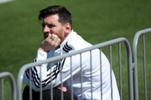 Argentina de Messi treina em Moscovo