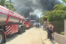 Fogo em fábrica de Felgueiras