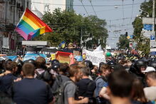 Manifestação gay em Kiev