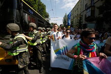 Manifestação gay em Kiev