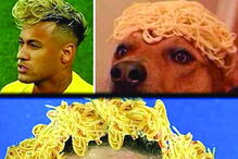 Penteado de Neymar alvo de chacota na Net