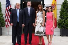 Reis, Espanha, Casa Branca, EUA, Donald Trump, Melania Trump, Viagem de Estado