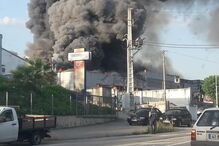 Fogo na fábrica da Beiragel, em Viseu