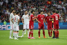 Jogo entre Espanha e Irão