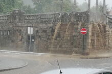 Granizo que caiu em Lamego foi captado em imagem por Joana Santos