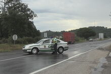 Local do acidente na Marateca