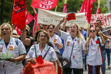 Trabalhadores do setor das limpezas manifestaram-se em Lisboa