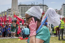 Trabalhadores do setor das limpezas manifestaram-se em Lisboa