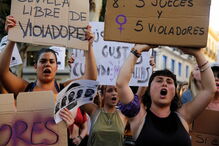Protestos em Madrid contra La Manada