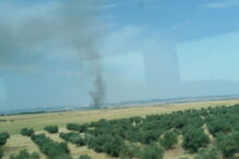 Incêndio de grande dimensões em Badajoz mobiliza meios portugueses