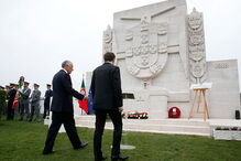 Presidente esteve no Cemitério militar português de Richebourg em Abril