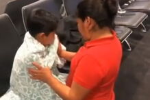 Beata Meija-Meija reencontra-se com o filho