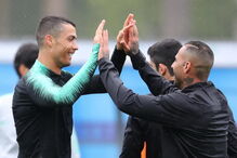 Ricardo Quaresma e Cristiano Ronaldo em 2018