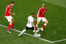 França e Dinamarca em jogo do Mundial da Rússia
