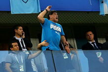 Maradona sentiu todas as emoções do jogo da Argentina frente à Nigéria