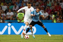 Lance do jogo Portugal-Uruguai no Mundial da Rússia
