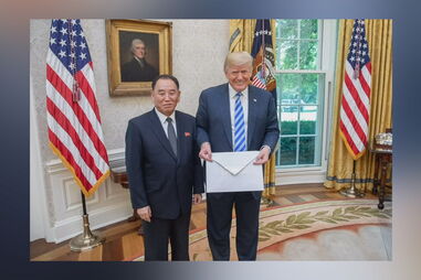 Donald Trump recebeu Kim Yong Chol na Casa Branca