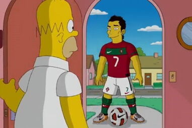 Participação de Cristiano Ronaldo na série Simpsons