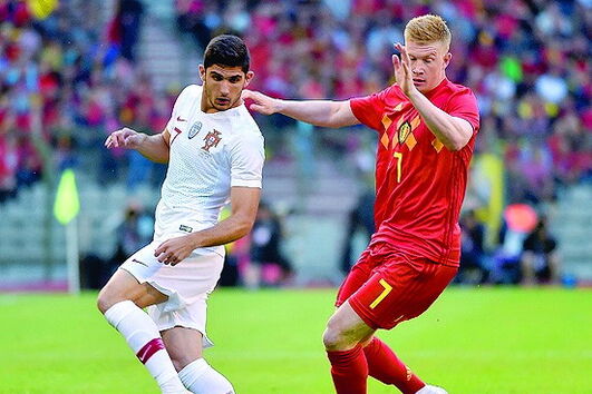 Seleção portuguesa jogou na Bélgica
