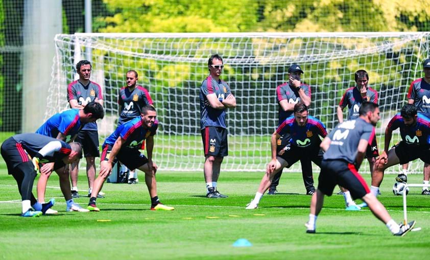 Grande parte da equipa técnica do selecionador espanhol de futebol