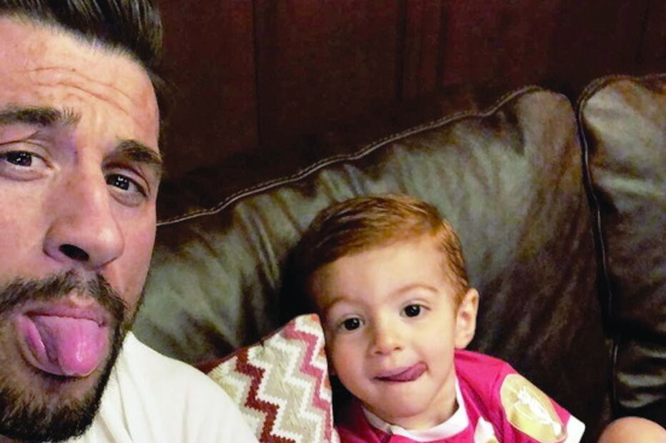 Pizzi com o filho Afonso