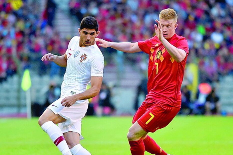 Seleção portuguesa jogou na Bélgica